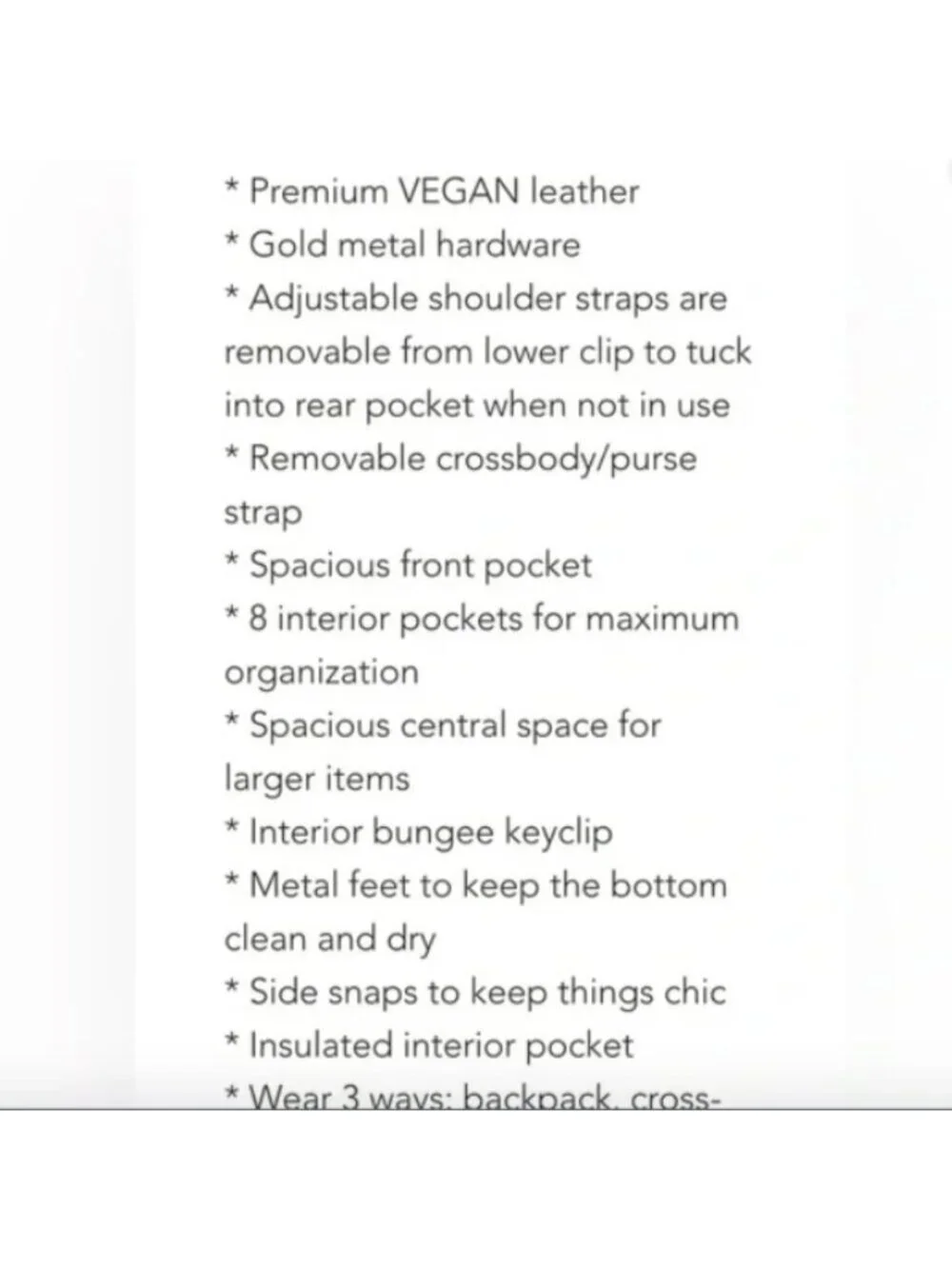 Gray Haus Vegan Leather Backpack